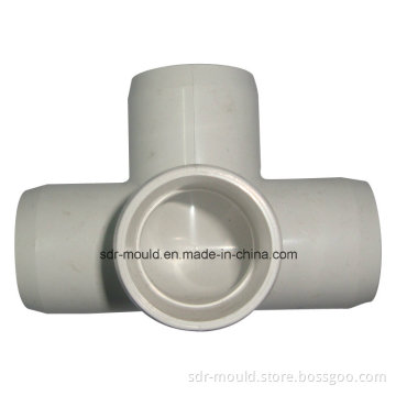 Plastic Four Way Pipe Injectin Mould/Mold
